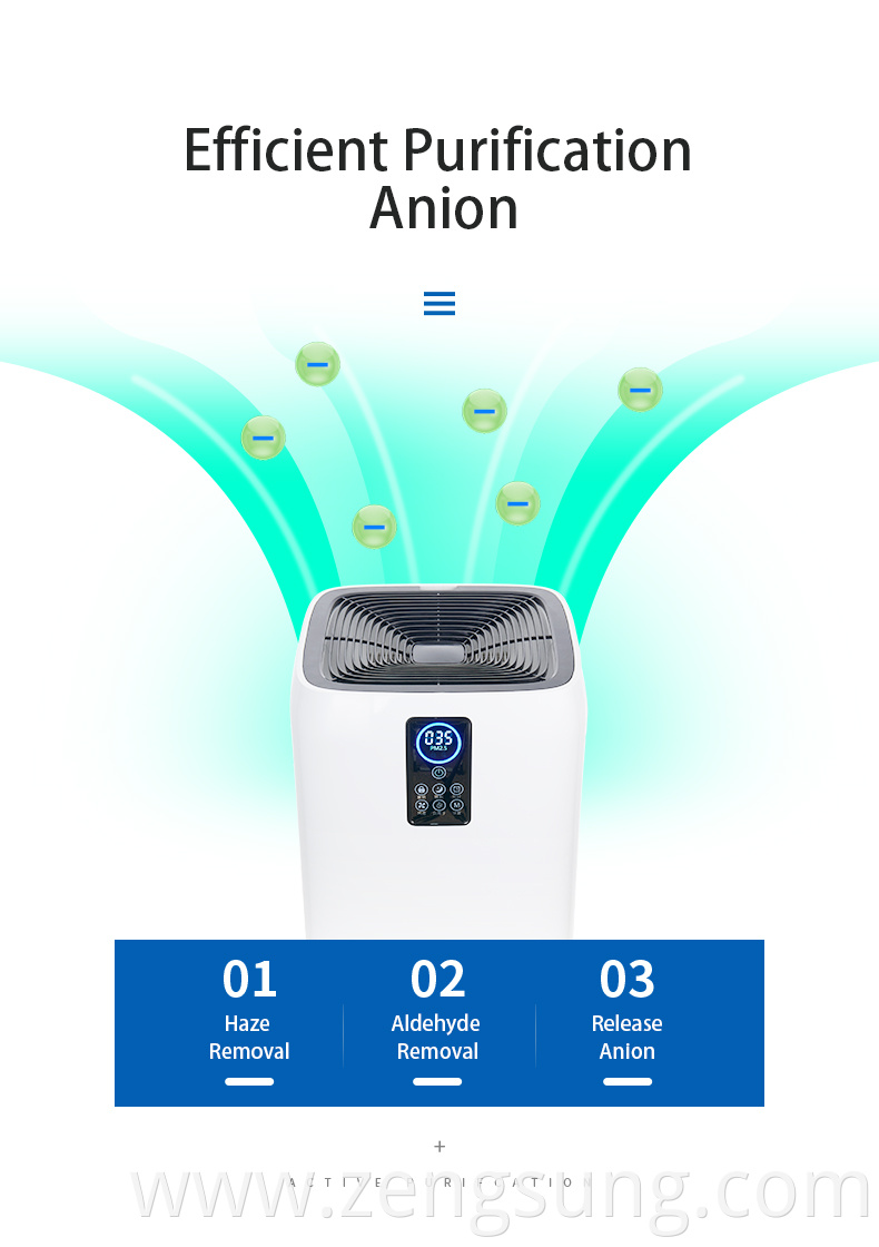 air purifier with anion